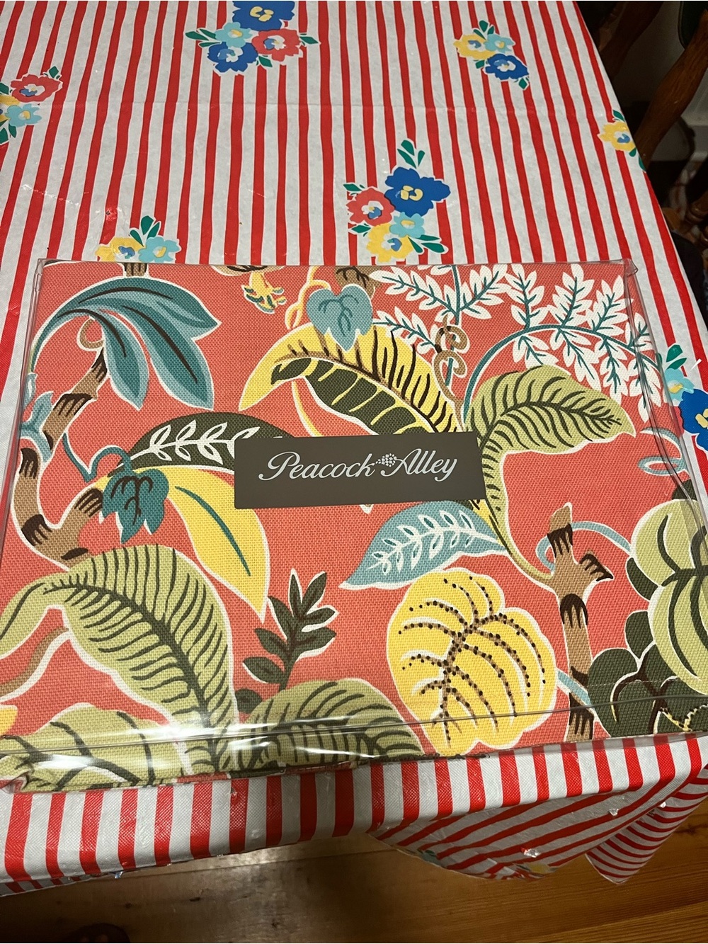 Peacock Alley Multicolor floral tropical print standard pillow sham